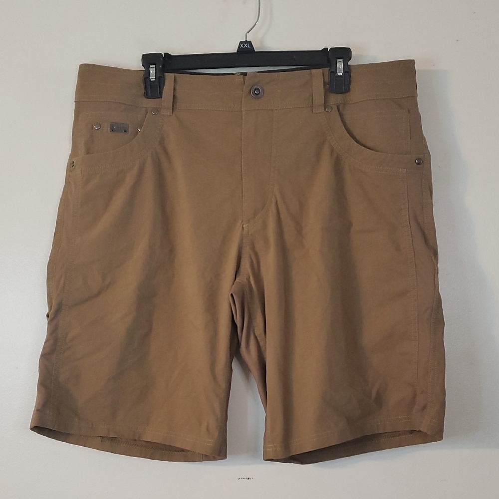 KUHL Chino Utility 11' Hiking Shorts Size 38 Mens Snap Zip Closure Pockets Hike